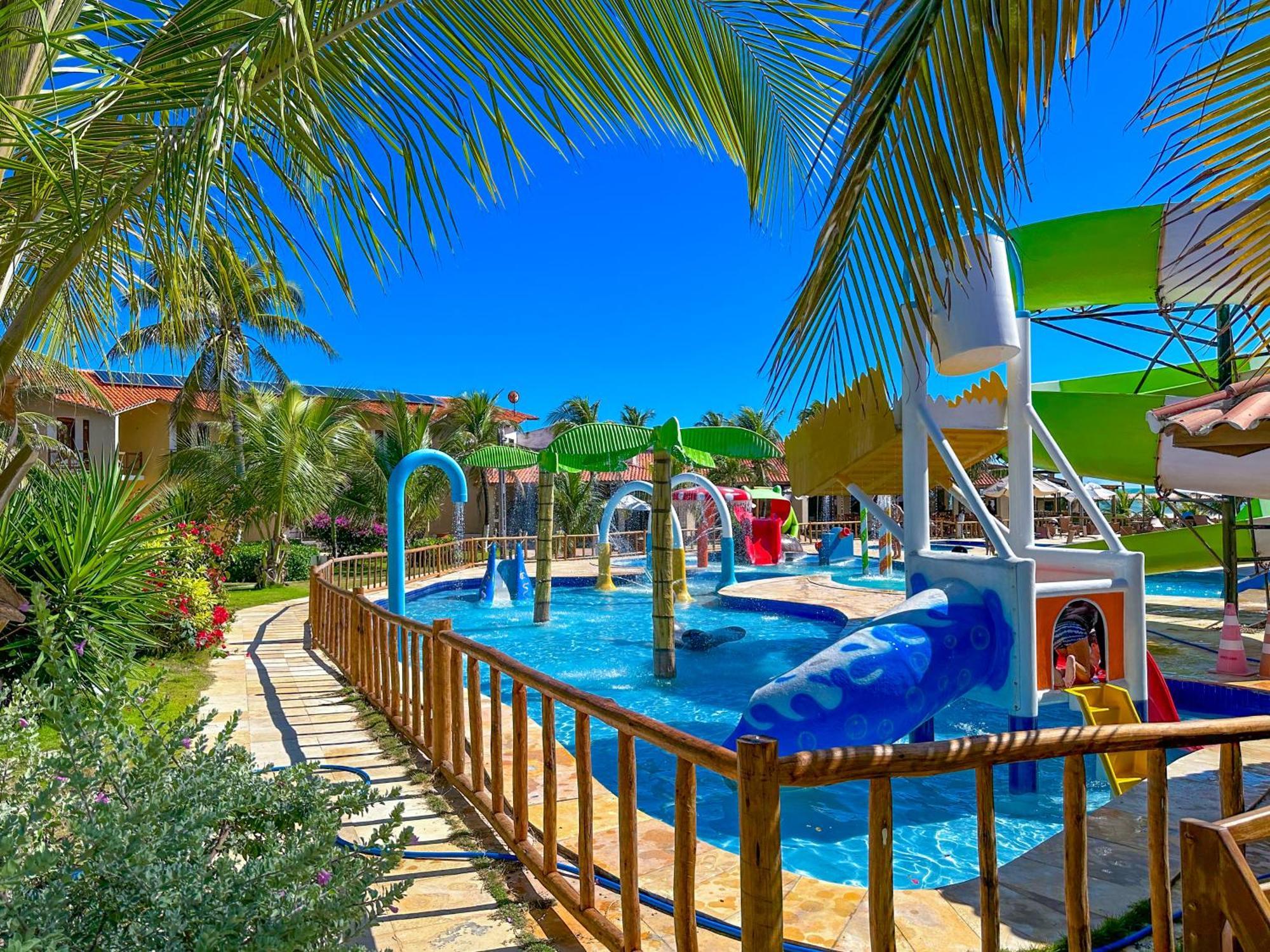 Jangadeiro Praia Hotel Resort - Parque Aquatico E Pe Na Areia อากีราซ ภายนอก รูปภาพ