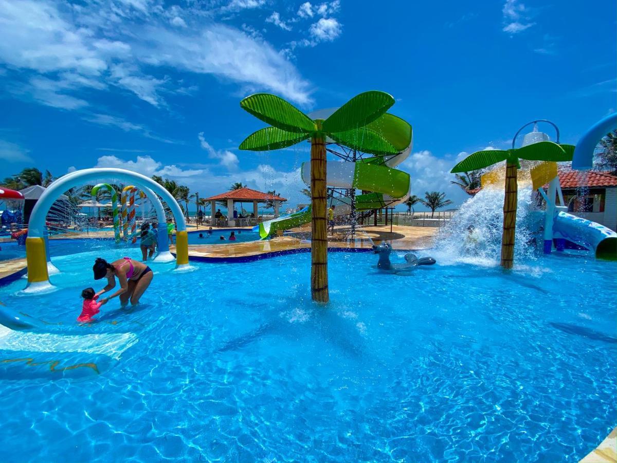 Jangadeiro Praia Hotel Resort - Parque Aquatico E Pe Na Areia อากีราซ ภายนอก รูปภาพ